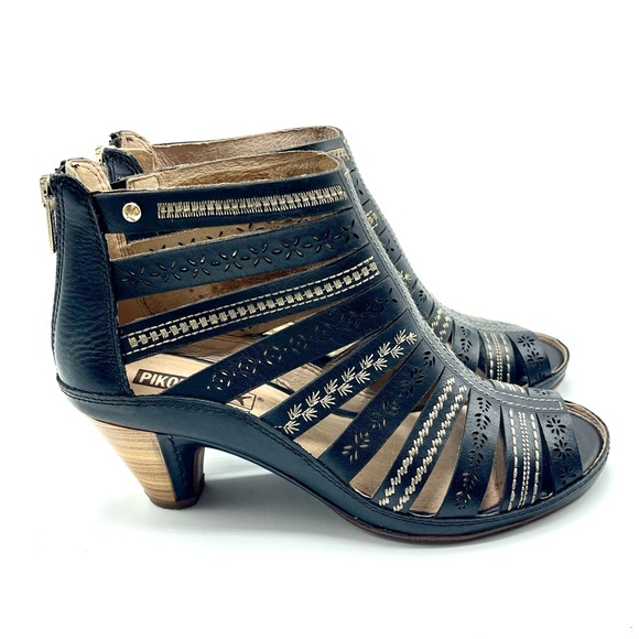 Pikolinos Java Leather Heels Sandals - Picture 2 of 12